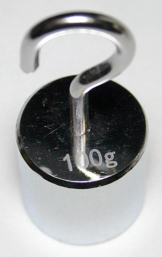 Used PHYSICS WEIGHT SET WITH HOOKS (50G, 100G & 500G) 10 SETS NEW