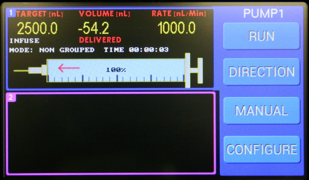 Used WORLD PRECISION INSTRUMENTS WPI MICROSYRINGE PUMP INJECTOR  MICRO-2T PUMP UMP3