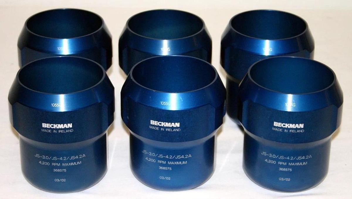 Used BECKMAN SWINGING BUCKET ROTOR, MODEL JS-4.2 WITH SIX 1000 ML BUCKETS