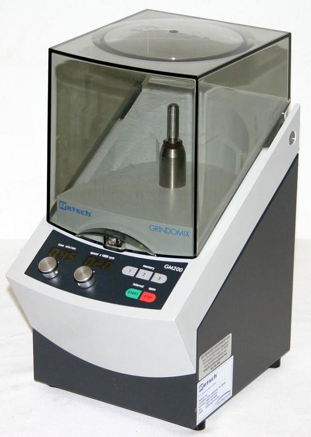 Used RETSCH GRINDOMIX HIGH-SPEED KNIFE BLENDER MILL, MODEL GM200