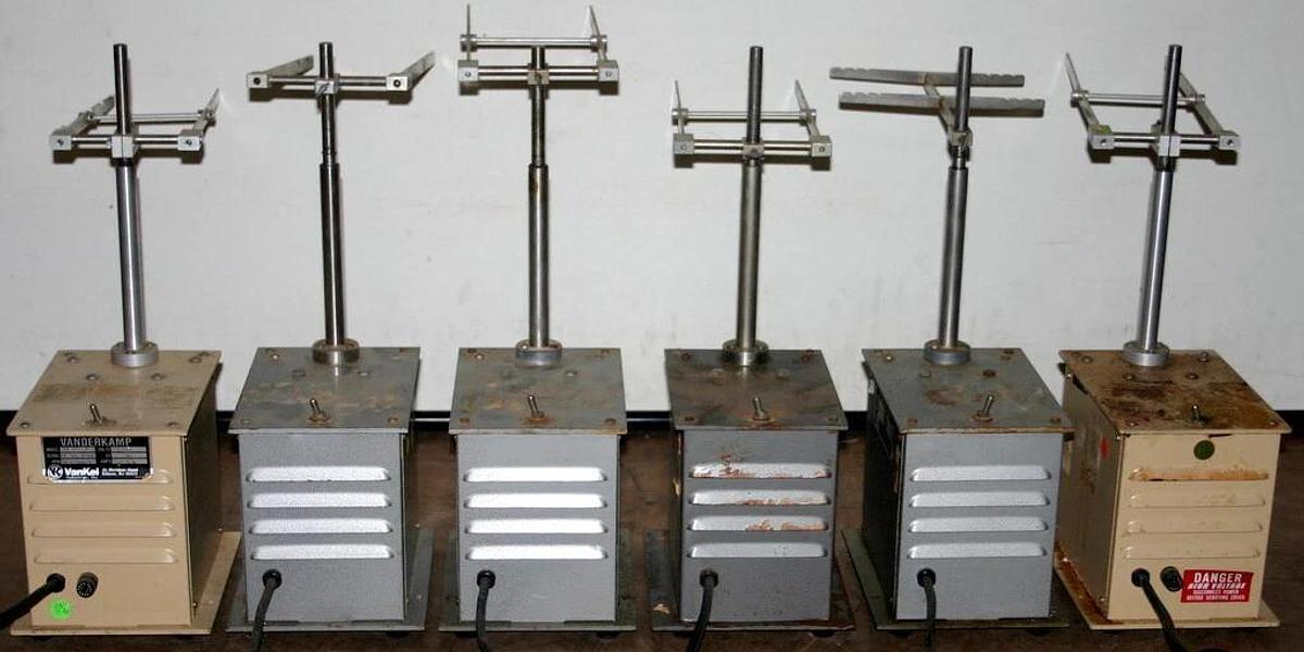 Used VANDERKAMP VANKEL TABLET DISINTEGRATION TESTER, MODEL 10-911-71, 71B SERIES