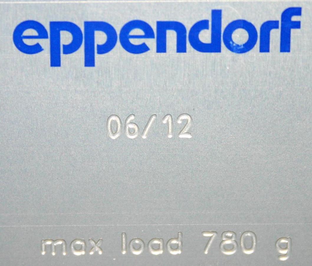 Used EPPENDORF 500 ML RECTANGULAR BUCKET, MODEL A-4-81 FOR 5810 / 5810R (SET OF TWO)