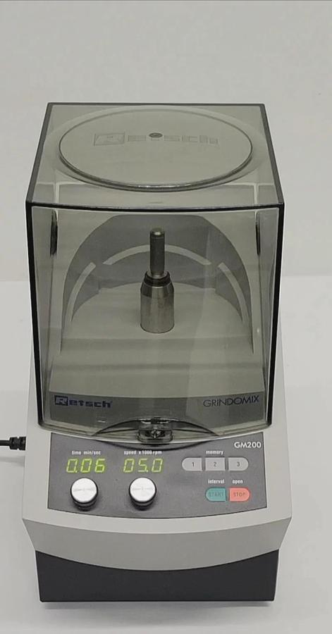 Used RETSCH GRINDOMIX HIGH-SPEED KNIFE BLENDER MILL, MODEL GM200