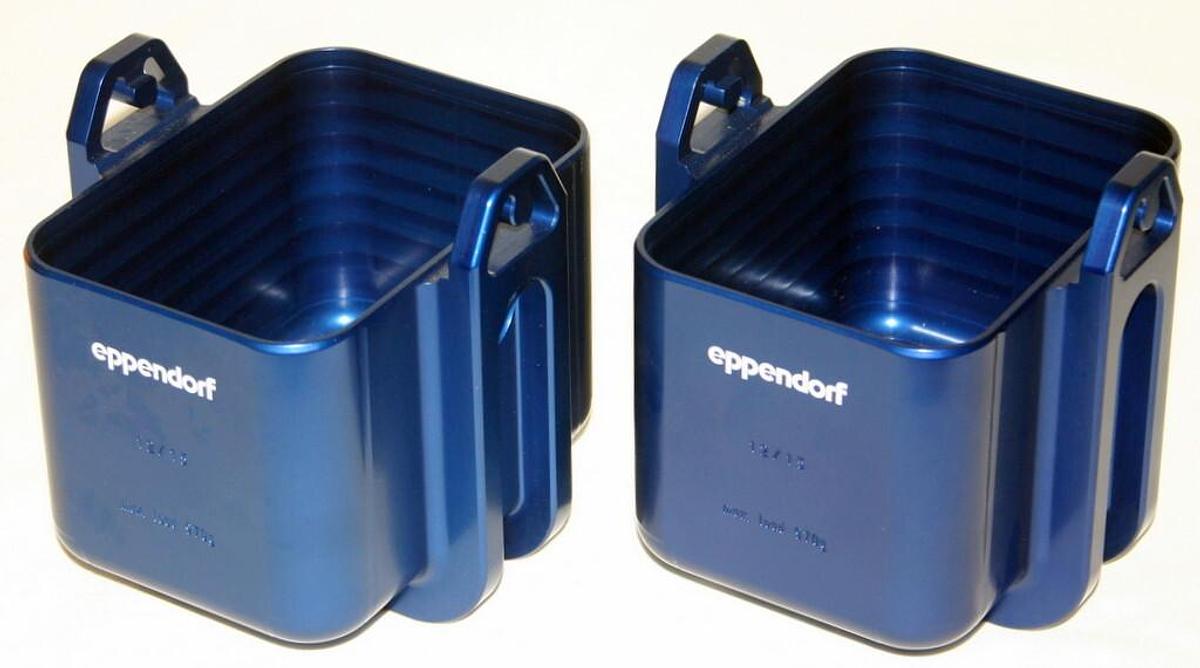 Used EPPENDORF S-4 X 1000 ROTOR STANDARD PLATE/TUBE BUCKETS, MODEL 5895105009