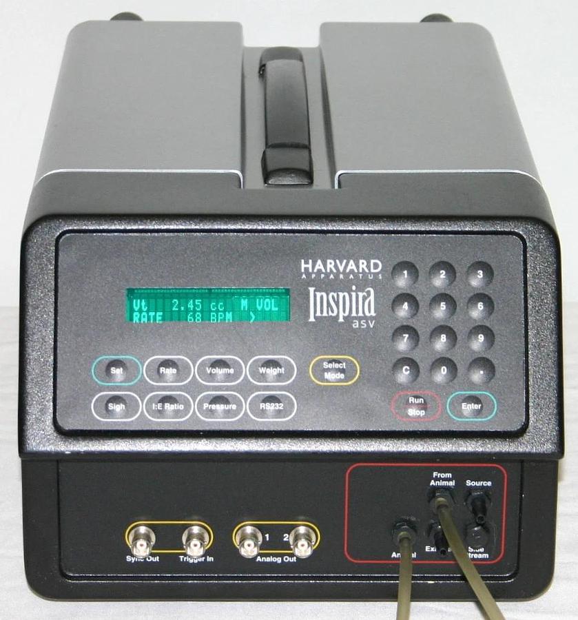 Used HARVARD ADVANCED SAFETY VENTILATOR INSPIRA ASV, CATALOG NO. 55-7058