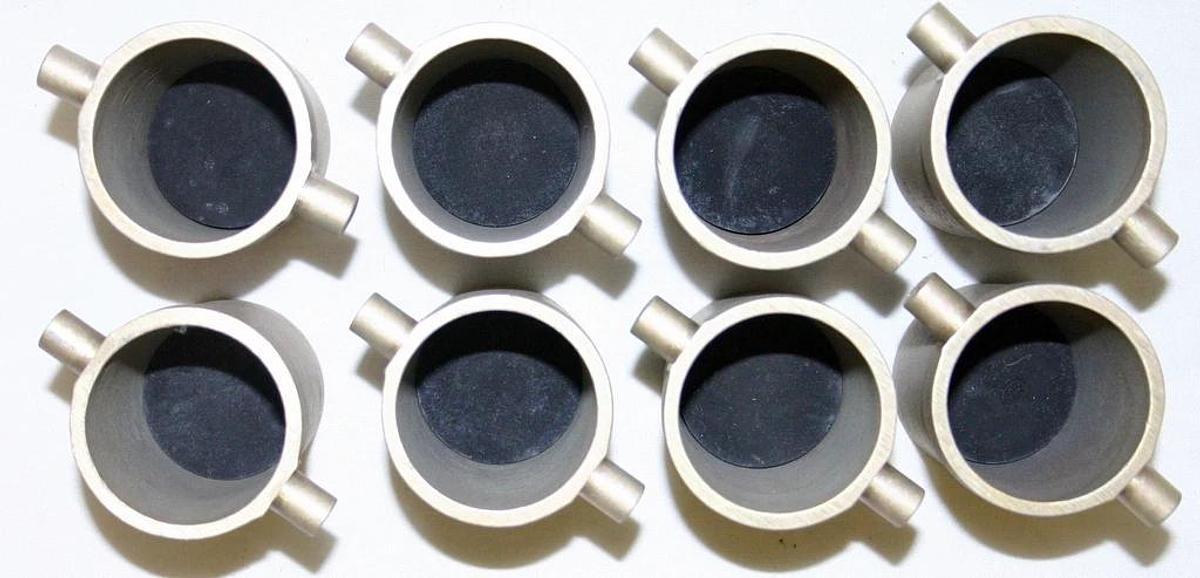 Used IEC CUPS, MODEL 362, 6 ½" BABCOCK BOTTLE,  BAG OF EIGHT, MATCHED WEIGHTS, NEW