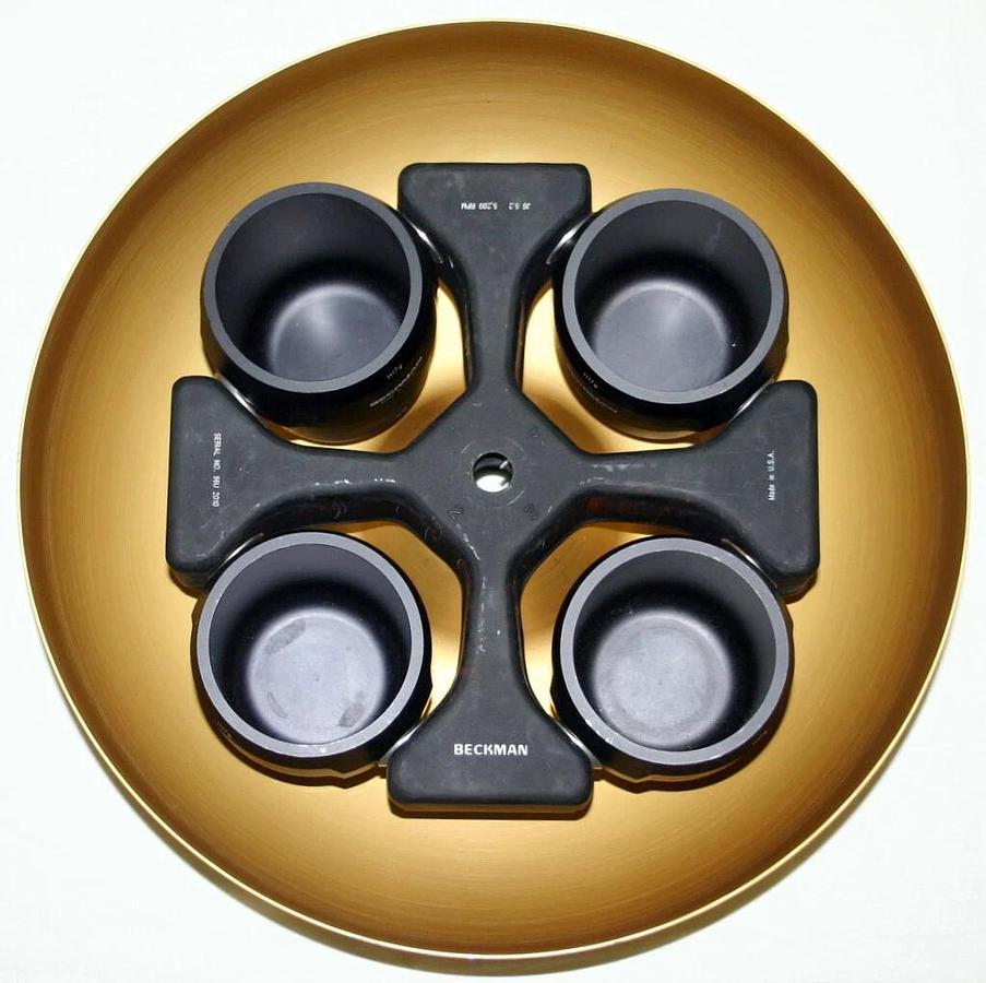 Used BECKMAN ROTOR, SWINGING BUCKET, MODEL JS-5.2 WITH BUCKETS