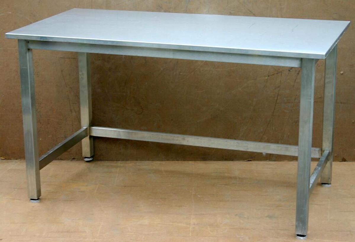 Used METRO, ULINE STAINLESS STEEL LAB CLEANROOM TABLE C FRAME, 60L X 30W X 34H