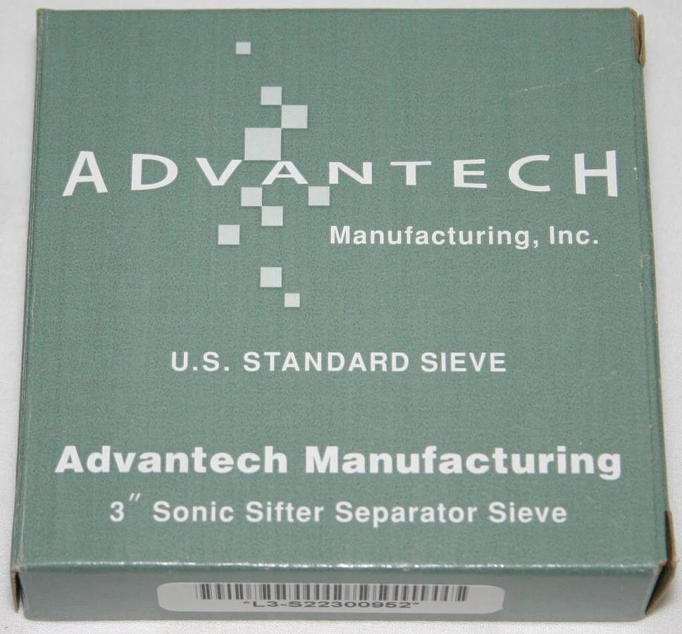 Used ADVANTECH 3" DIAMETER CLEAR ACRYLIC SONIC SIFTER SEPARATOR SIEVE , L3S SERIES