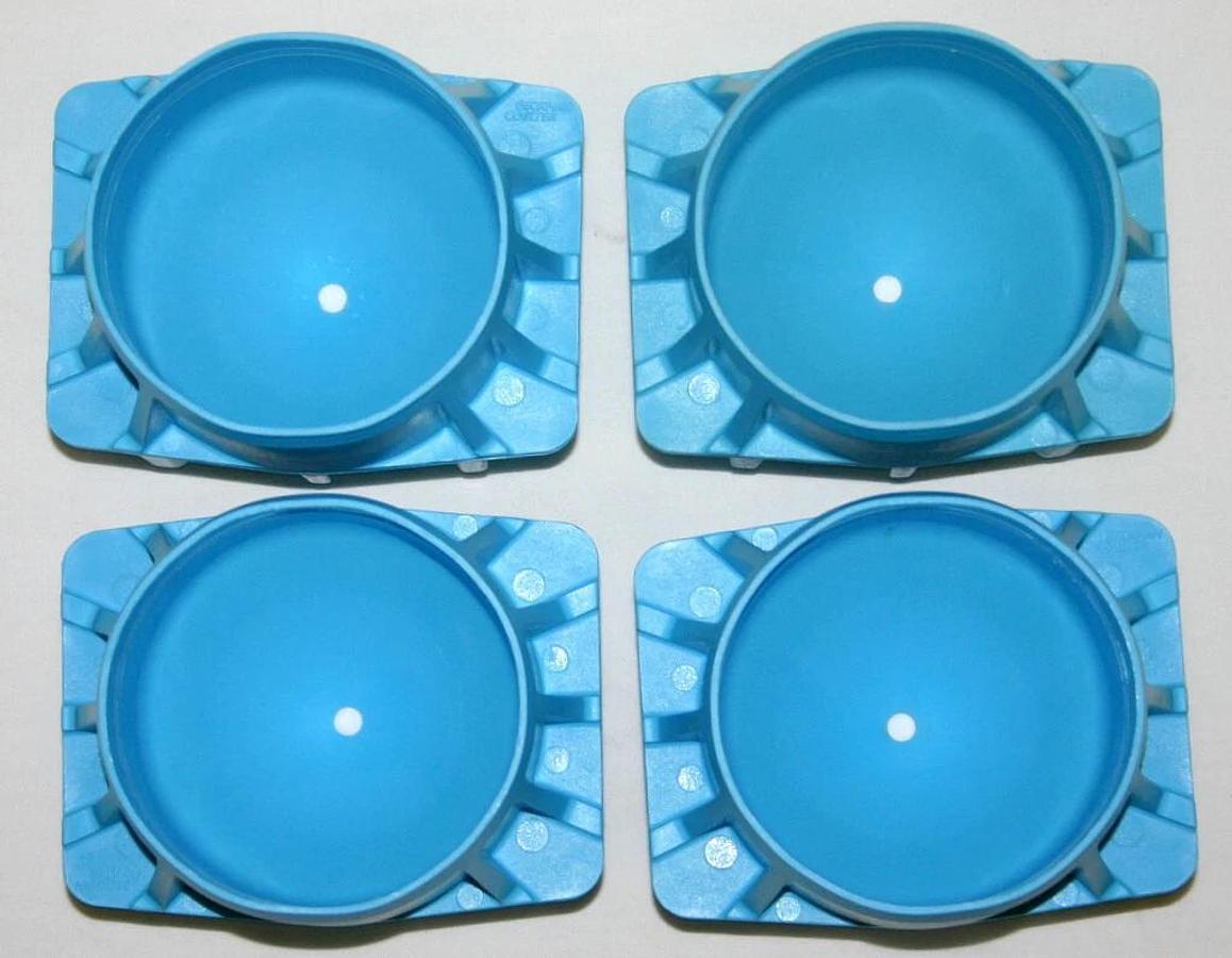 Used BECKMAN COULTER 500 ML CONICAL ADAPTERS, BLUE, MODEL 392078 FOR JS-5.3 ROTOR