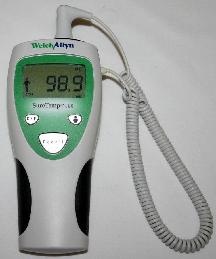 Used WELCH ALLYN DIGITAL ELECTRONIC THERMOMETER SURETEMP PLUS 690