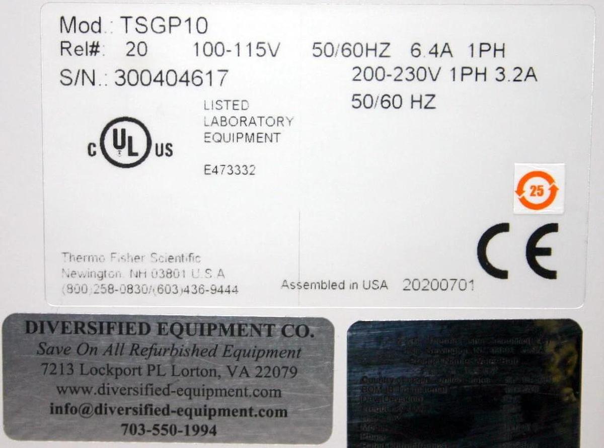 THERMO SCIENTIFIC PRECISION WATER / BEAD BATH, MODEL TSPG10, GP 10, 10 LITER