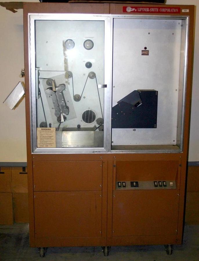 Used LIPSNER-SMITH CF2, 8MM AND 16MM MICRO-PERFECT FILM CLEANER, MODEL CF200