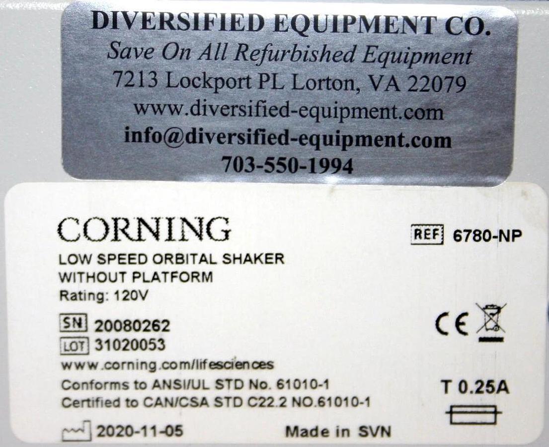 CORNING LSE ORBITAL SHAKER WITHOUT PLATFORM, MODEL 6780-NP