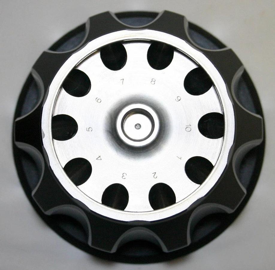 BECKMAN ULTRACENTRIFUGE FIXED ANGLE TITANIUM ROTOR, MODEL MLA-130, 10 x 2.0ML