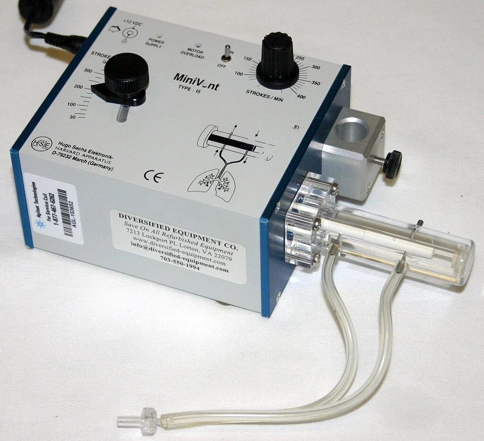 HARVARD HSE HUGO SACHS ELEKTRONIK MOUSE VENTILATOR MINIVENT, MODEL 845