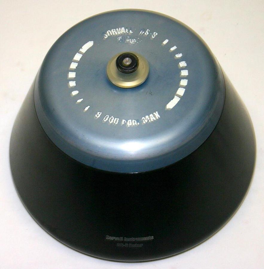 Used SORVALL FIXED ANGLE ROTOR, MODEL GS-3, 6 X 500 ML, 9,000 RPM MAX SPEED