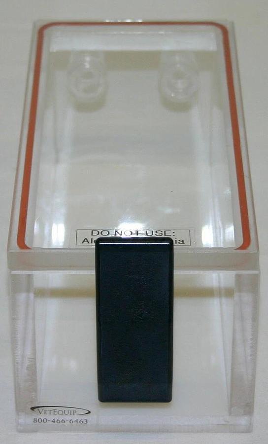 Used BRAINTREE SCIENTIFIC VETEQUIP ANESTHESIZING BOX AND INDUCTION CHAMBER