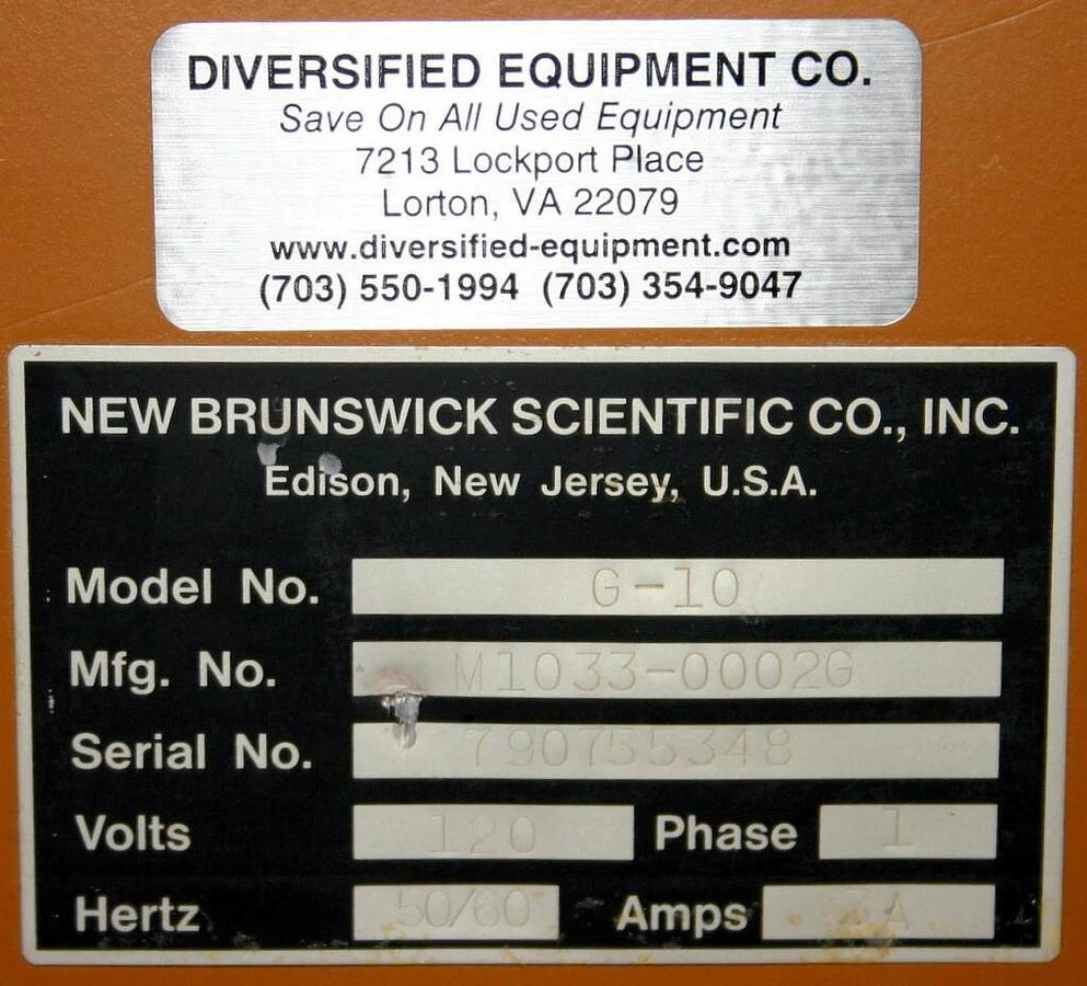 NEW BRUNSWICK SCIENTIFIC DIGITAL GYROTORY PLATFORM SHAKER, MODEL G-10