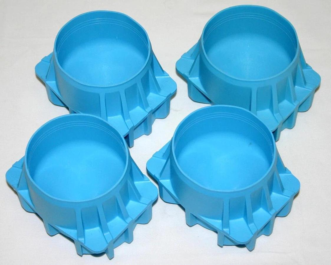 Used BECKMAN COULTER 500 ML CONICAL ADAPTERS, BLUE, MODEL 392078 FOR JS-5.3 ROTOR
