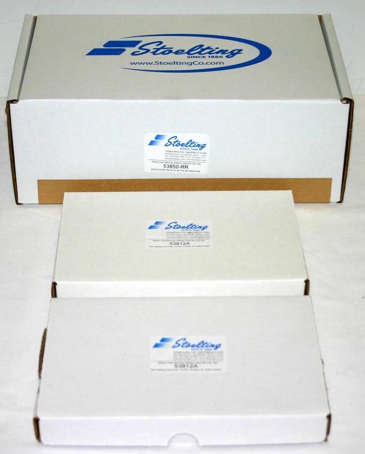 Used STOELTING RODENT WARMER X2 WITH TWO HEATING PADS, MODEL 53850-RR, NEW IN THE BOX