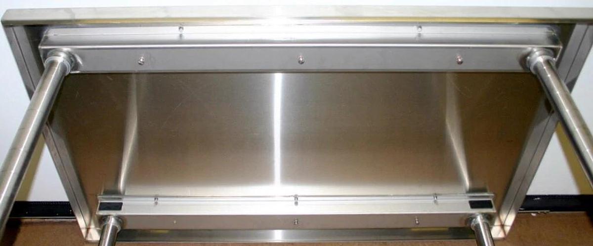 Used METRO HD SUPER STAINLESS STEEL MOBILE WORKTABLE, MODEL MWT305FS, 48"LX30"WX34"H