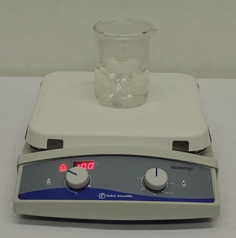 FISHER ISOTEMP HOT PLATE STIRRER, MODEL 11-100-100SH, 10" X 10" CERAMIC TOP