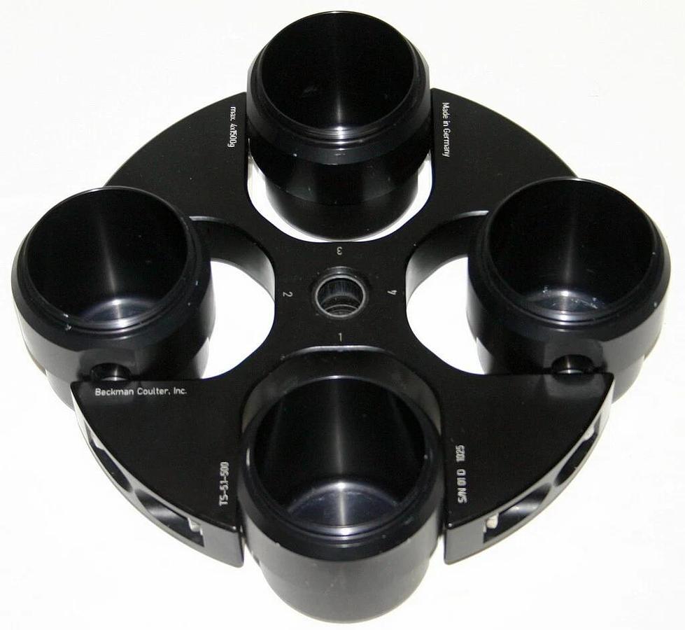 Used BECKMAN COULTER SWINGING-BUCKET ROTOR, MODEL TS-5.1-500, 4 X 500 ML