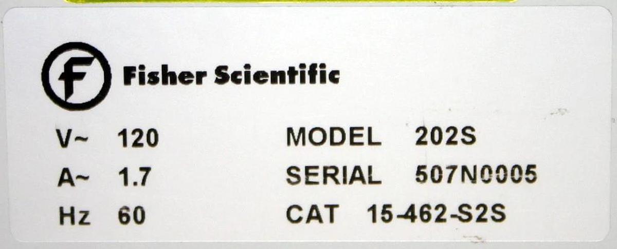 Used FISHER SCIENTIFIC ISOTEMP DIGITAL WATER BATH, MODEL 202S, 2 L (0.5 GAL)