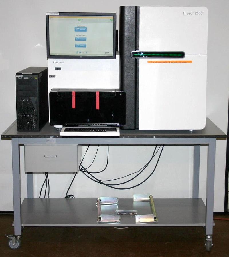 Used 5 ILLUMINA HISEQ 2500 DNA GENOME SEQUENCING SYSTEMS OFFERED AS ONE LOT
