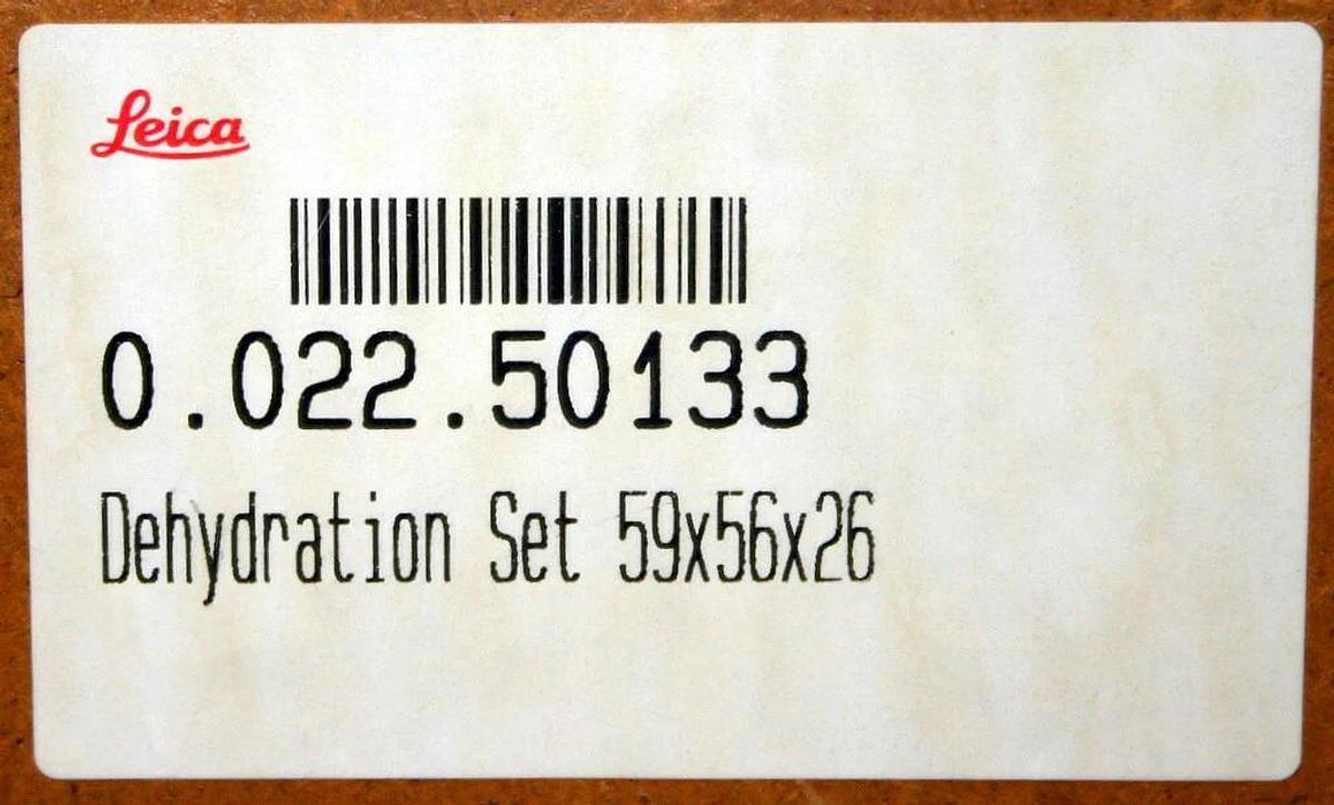 LEICA DEHYDRATION SET, MODEL 0.022.50133, 59 x 56 x 26 MM, PART NUMBER 002250133