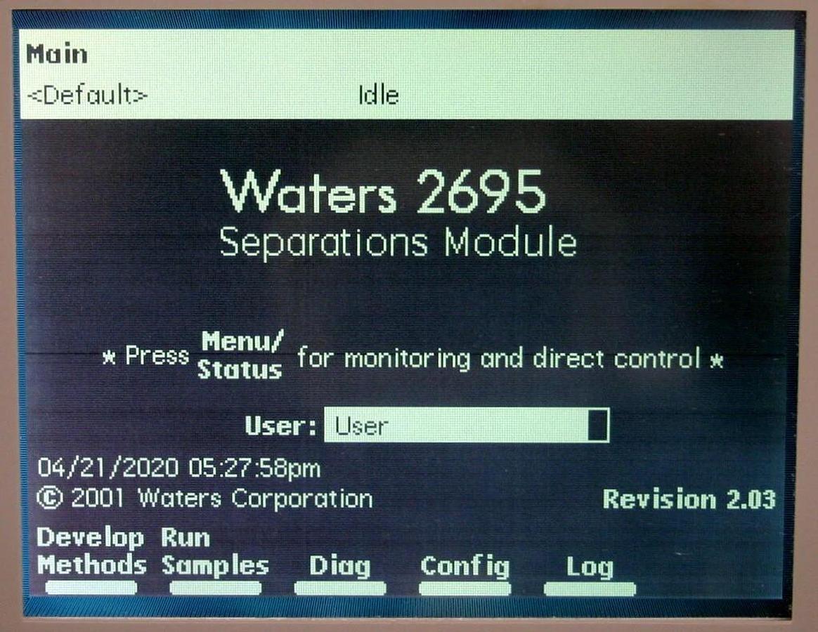 Used WATERS ALLIANCE SEPARATIONS MODULE, MODEL 2695, WAT270008, HPLC