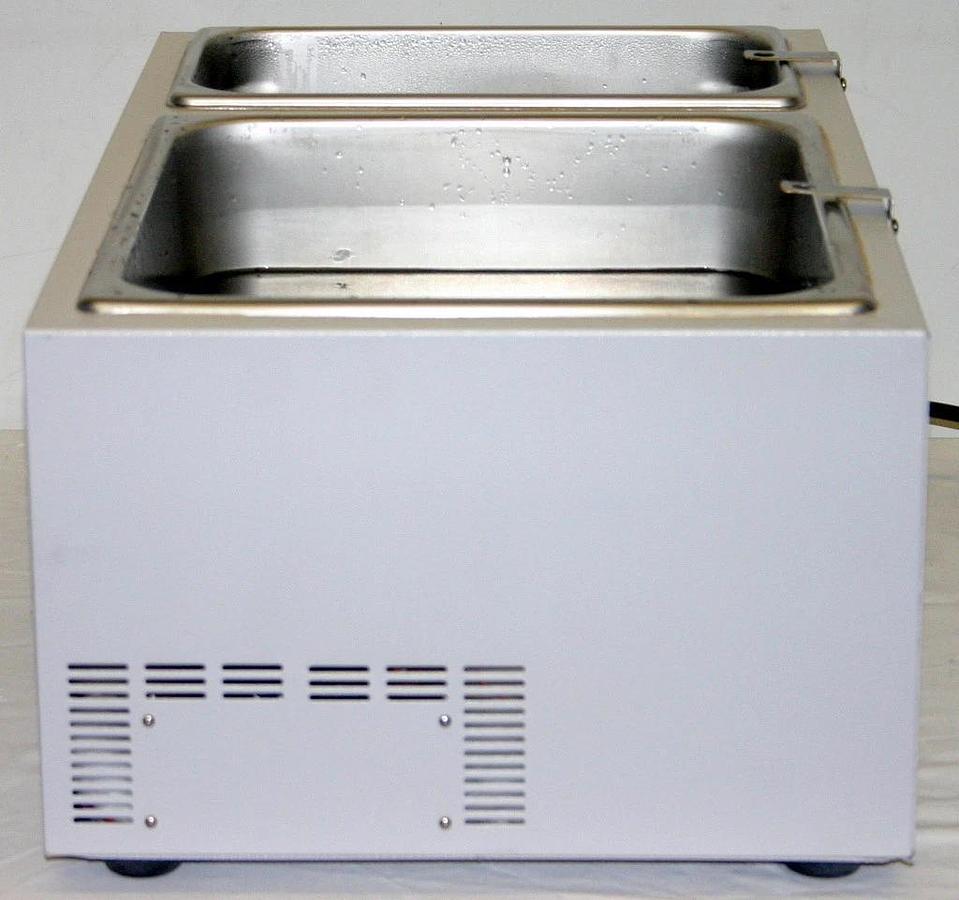Used LAB-LINE DIGITAL DUAL RESERVOIR WATER BATH, MODEL 18802, 6.7 & 14.6 LITER CAP.