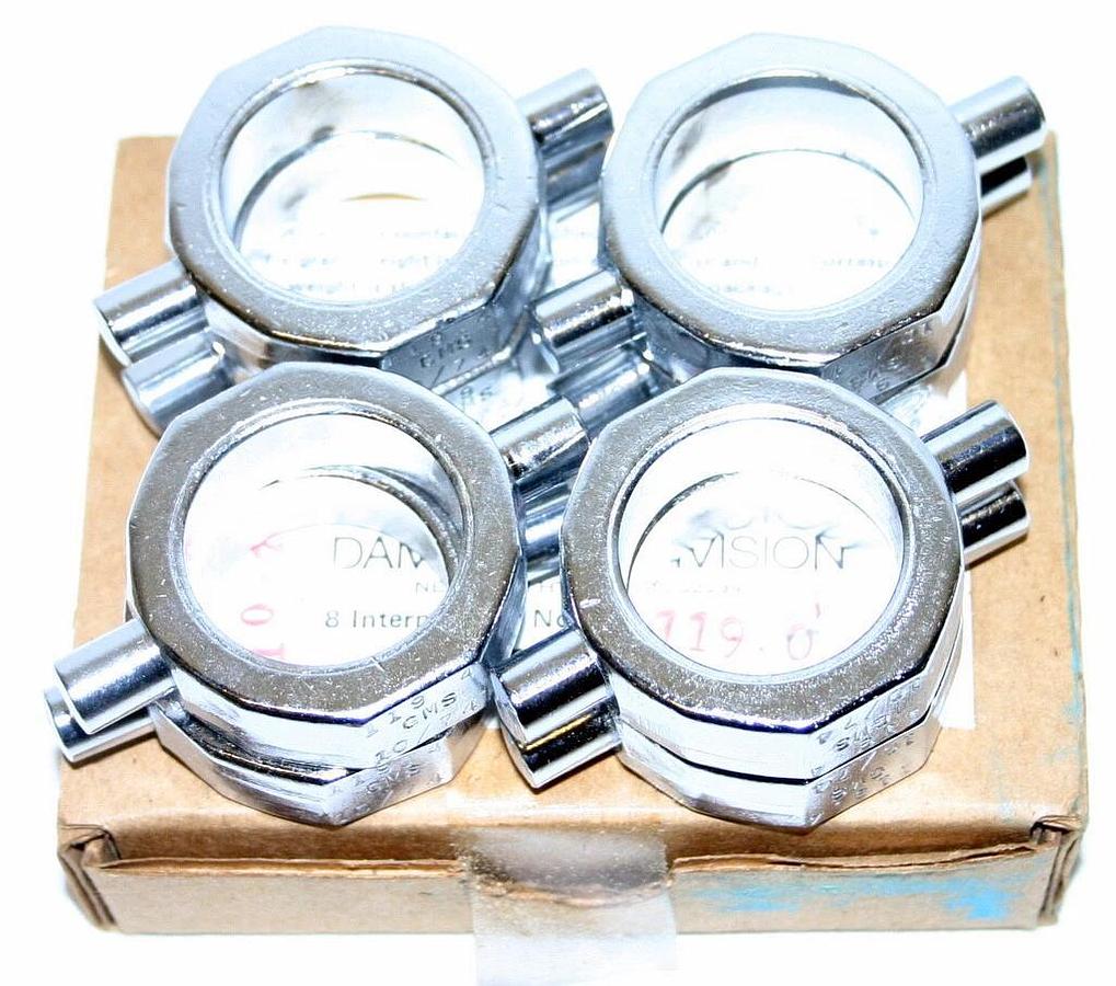 Used IEC SHIELDS, MODEL 320 AND TRUNIONS, MODEL 325, BOX OF EIGHT, NEW