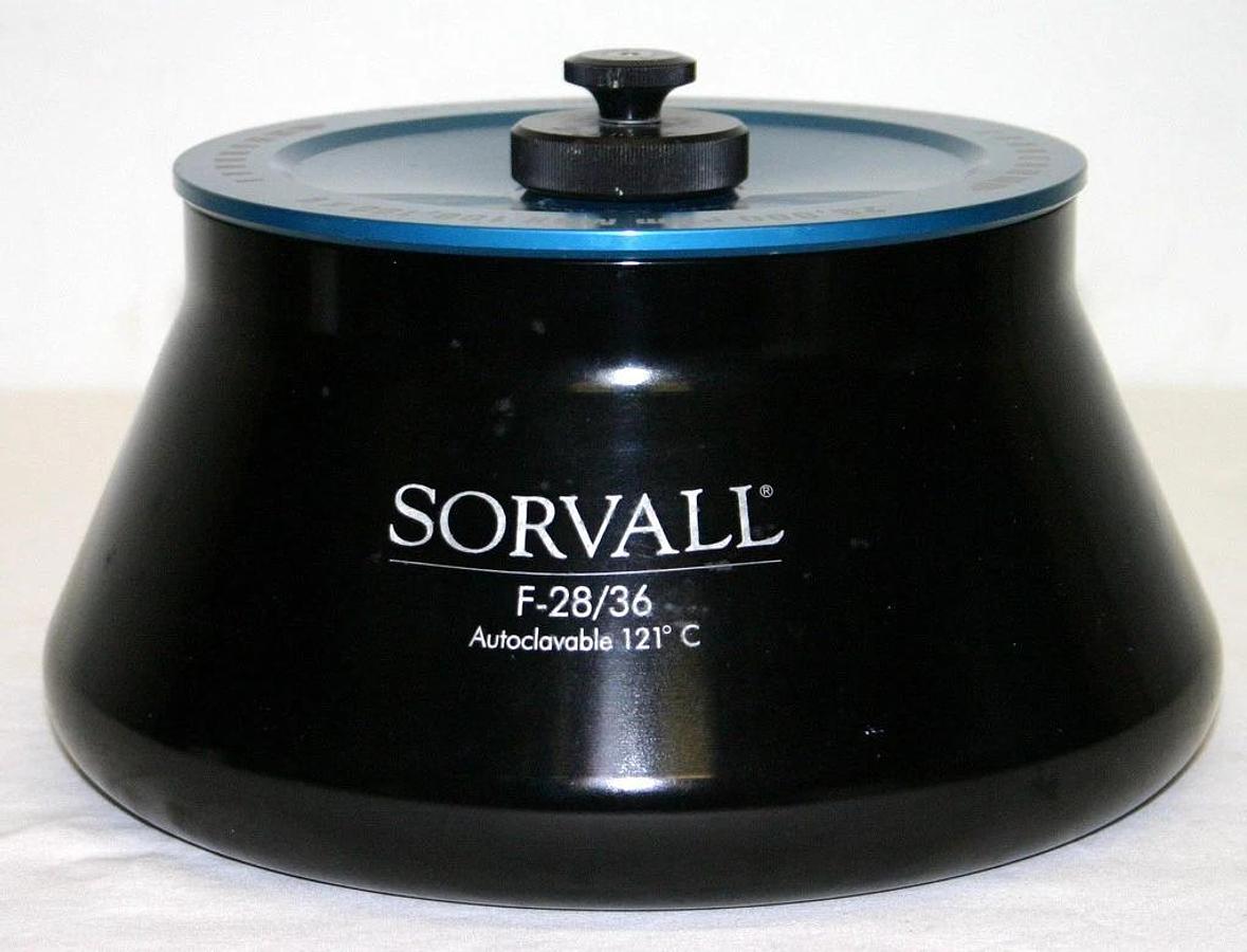 Used SORVALL SUPERSPEED FIXED ANGLE ROTOR, MODEL F-28/36, 12 X 36 ML