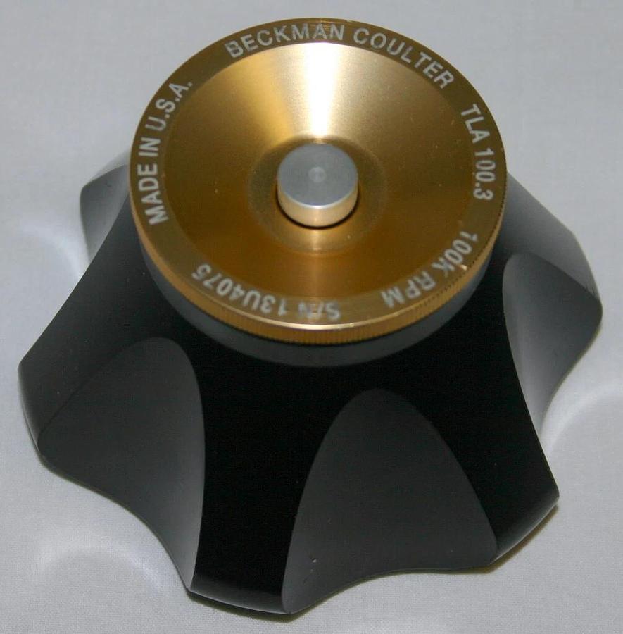 Used BECKMAN COULTER ULTRACENTRIFUGE FIXED ANGLE ROTOR, MODEL TLA-100.3, 6 x 3.5 ML