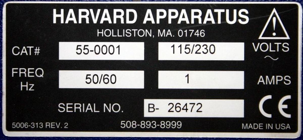 Used HARVARD APPARATUS SMALL ANIMAL MOUSE VENTILATOR, MODEL 687, CATALOG# 55-0001