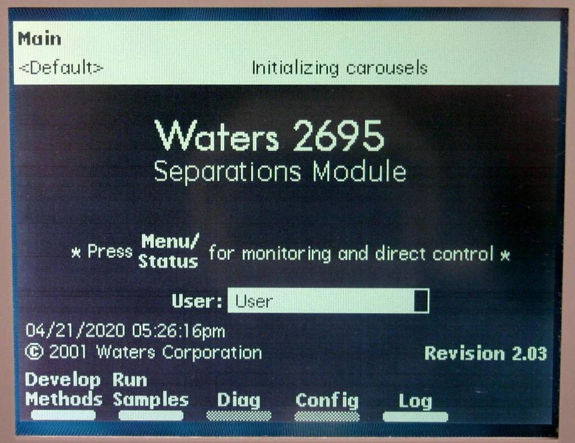 Used WATERS ALLIANCE SEPARATIONS MODULE, MODEL 2695, WAT270008, HPLC