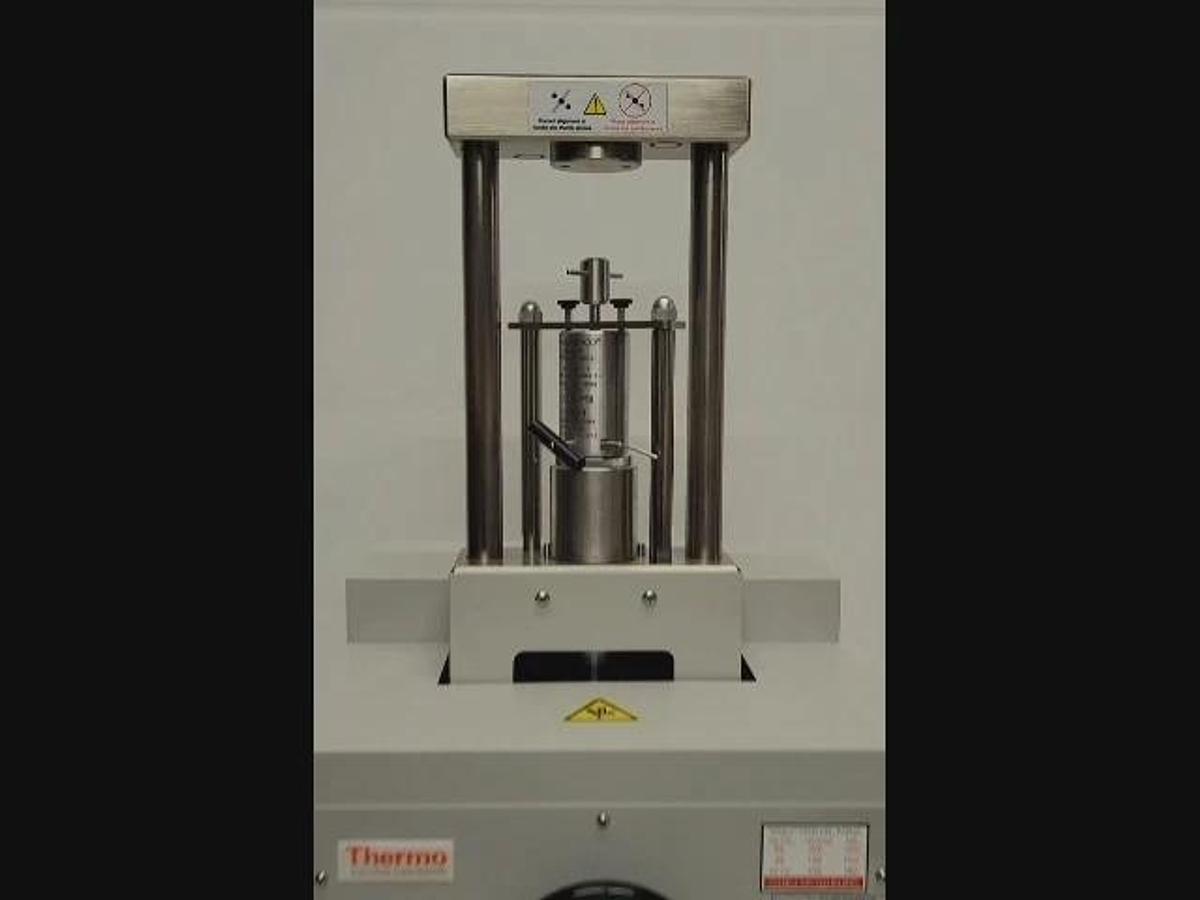 Used SLM AMINCO THERMO ELECTRON FRENCH PRESSURE MINI CELL, MODEL FA-003, 20,000 PSI