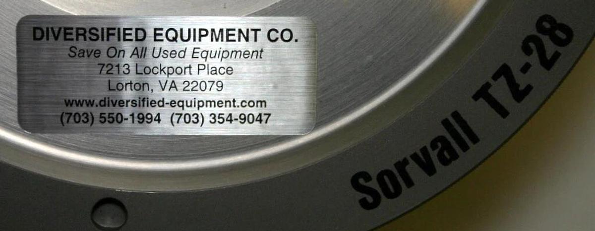 SORVALL ZONAL ROTOR, MODEL TZ-28