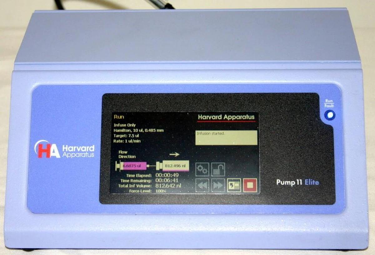HARVARD PUMP 11 ELITE NANOMITE PROGRAMMABLE WITHDRAWAL INFUSION PUMP