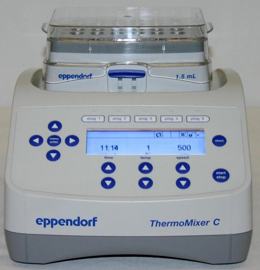 EPPENDORF 5382 THERMOMIXER C WITH 1.5 ML THERMOBLOCK, SMART BLOCK (see video)