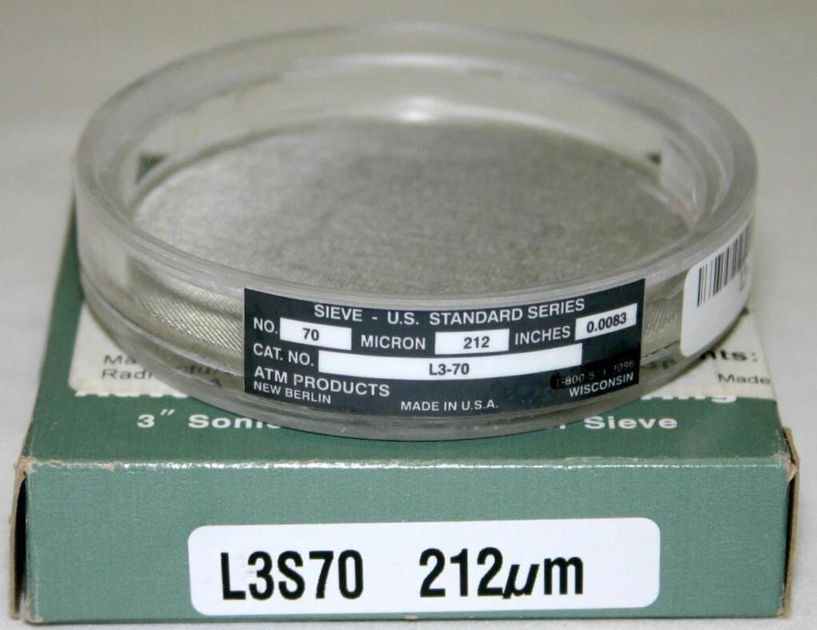 Used ADVANTECH 3" DIAMETER CLEAR ACRYLIC SONIC SIFTER SEPARATOR SIEVE , L3S SERIES