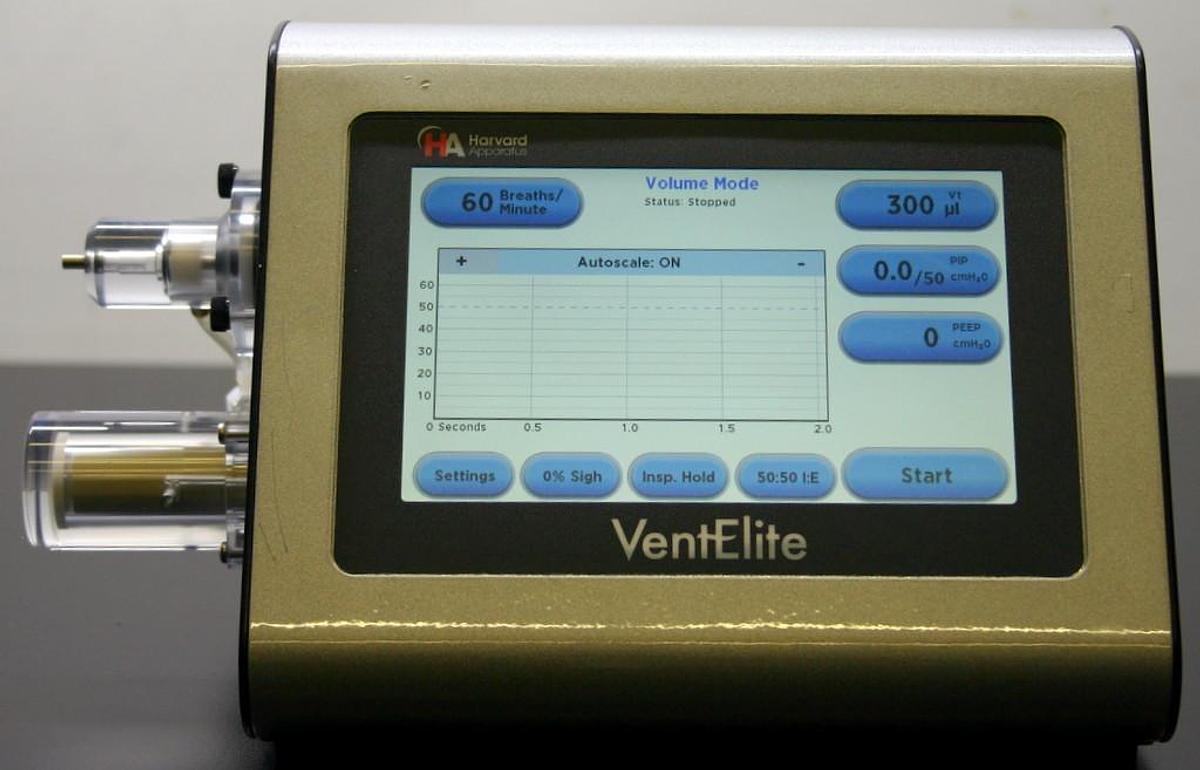 Used HARVARD APPARATUS VENTELITE SMALL ANIMAL VENTILATOR, MODEL 55-7040