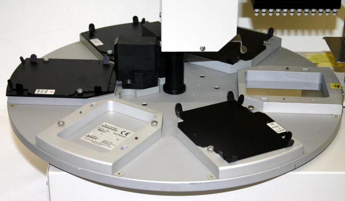 Used ZYMARK RAPIDPLATE 96/384 6-POSITION MICROPLATE LIQUID HANDLER WORKSTATION