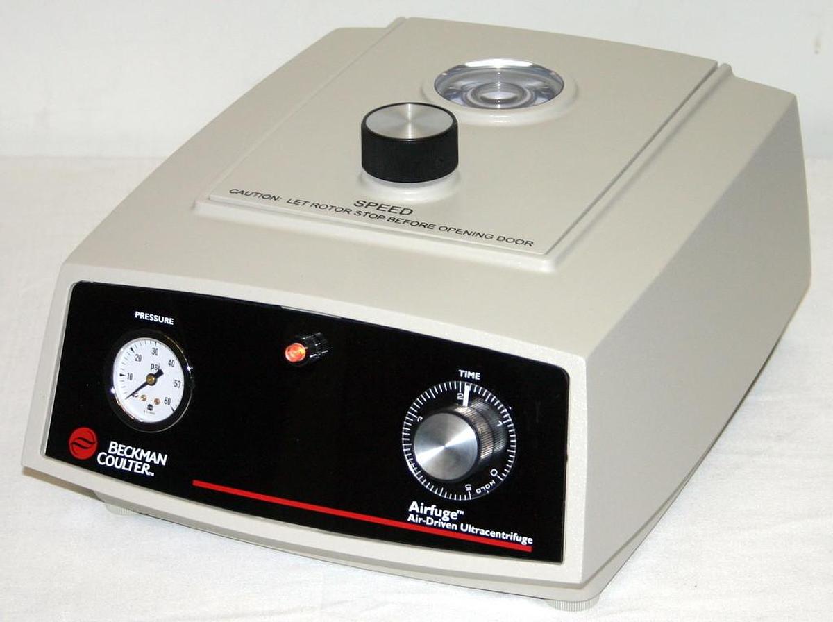 2016 BECKMAN COULTER AIRFUGE AIR-DRIVEN ULTRACENTRIFUGE, PART NUMBER 340400