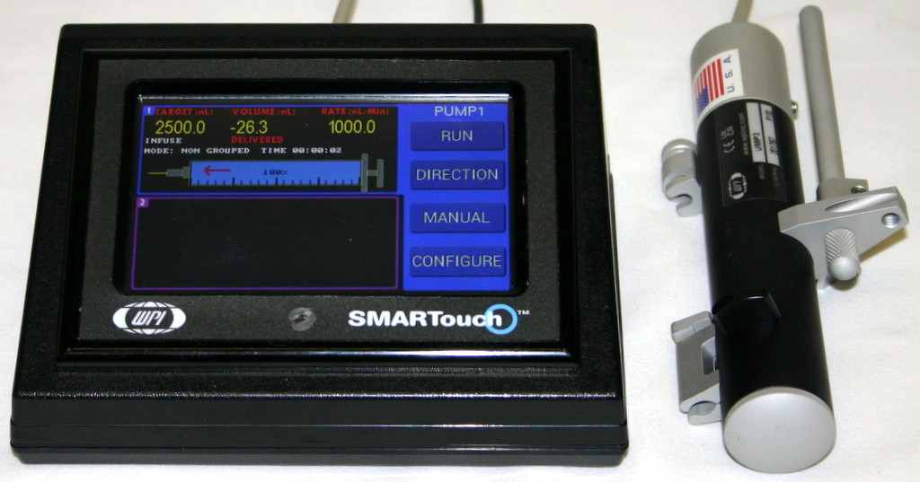 Used WORLD PRECISION INSTRUMENTS WPI MICROSYRINGE PUMP INJECTOR  MICRO-2T PUMP UMP3