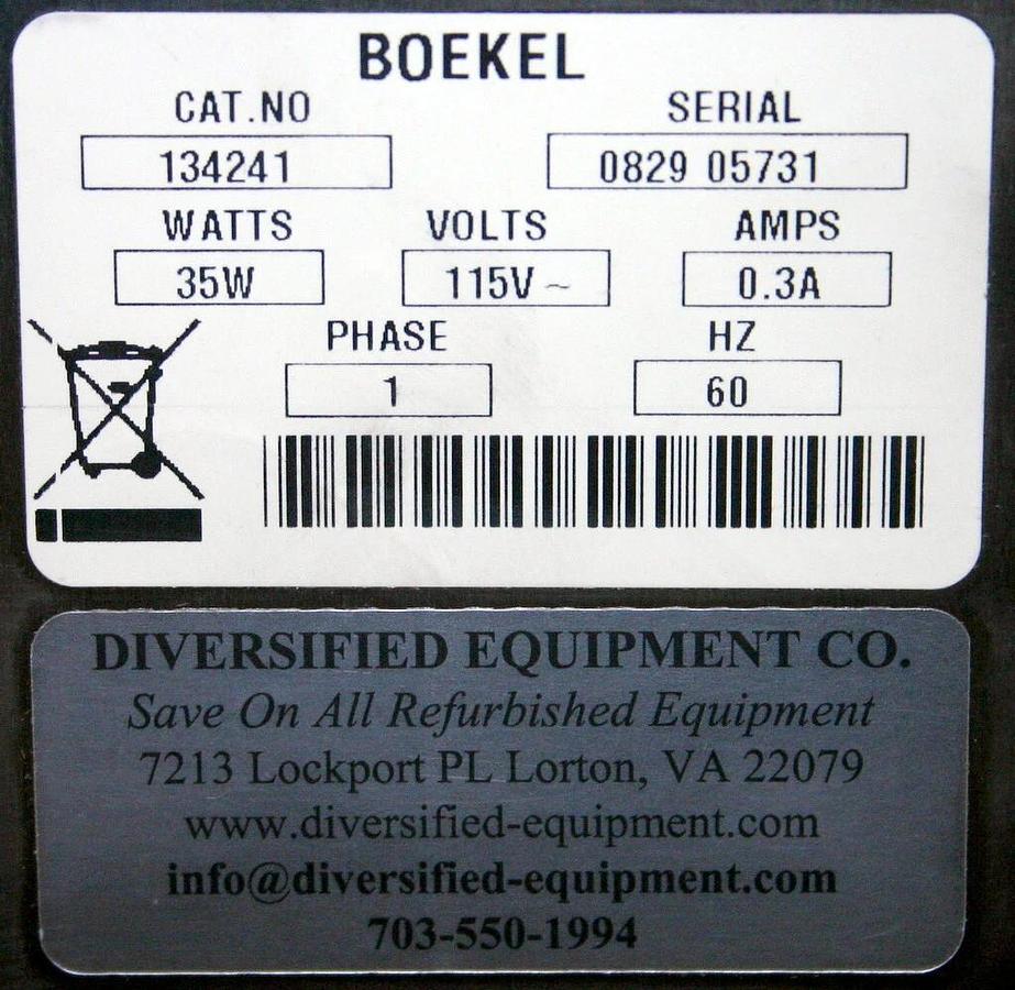 BOEKEL SMALL DRICYCLER, POWERED LAB DESICCATOR, MODEL 134241