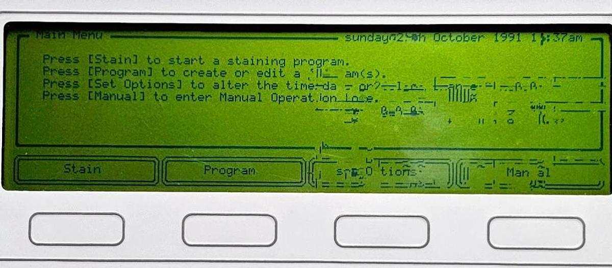 Used SHANDON MULTI-PROGRAM ROBOTIC SLIDE STAINER, MODEL VARISTAIN XY