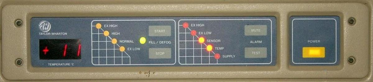 Used TAYLOR WHARTON K SERIES CRYOSTORAGE LIQUID NITROGEN SYSTEM, MODEL 17K
